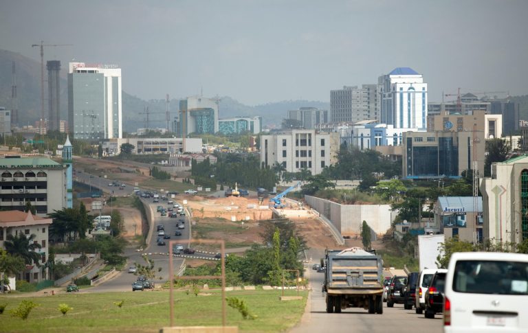 A newly constructed road lead from the airport to the city centre of Abuja, Nigeria, 02 November 2012